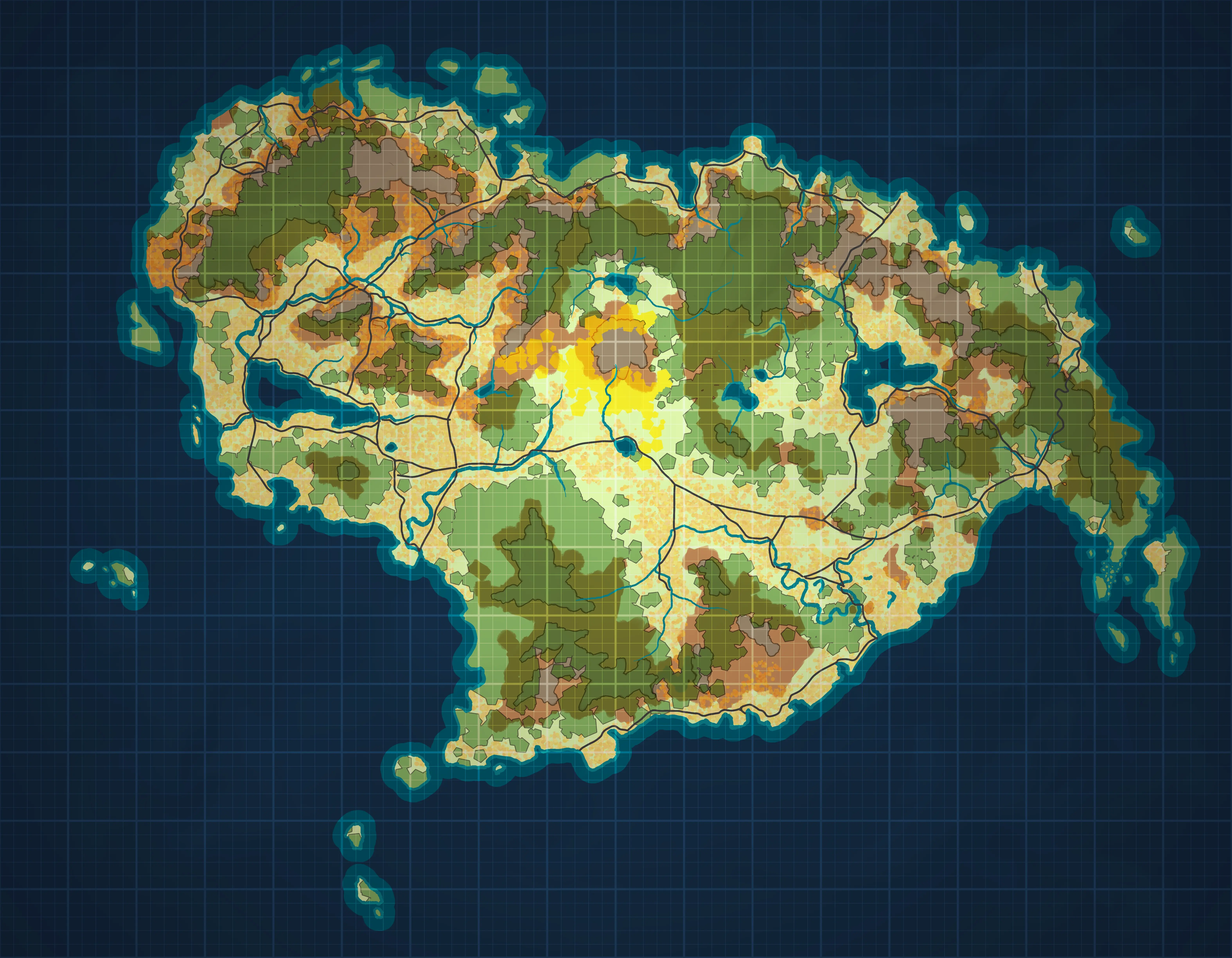 Map of the Island of Glass